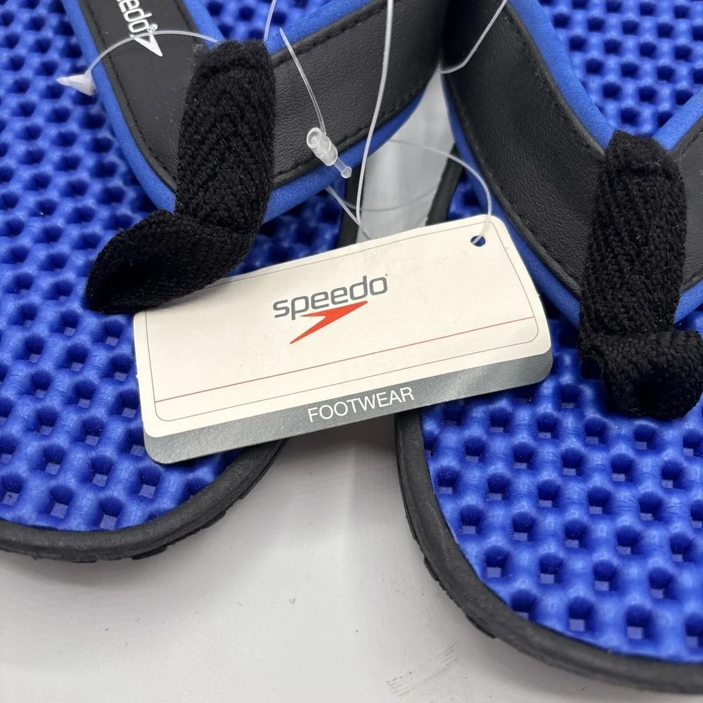 Speedo Flip Flops Blue Black Speedo Sport Sandals Size 12 NWT *READ*